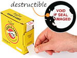 Destructible Grab-a-Label™ Dispenser box