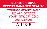 DO NOT REMOVE REPORT DAMAGED SEAL