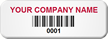 Custom Tamper Proof Barcode Seal Tag