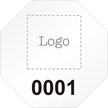 Stop Shaped Custom Template - Numbering