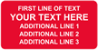 Rectangular Custom Template - Text