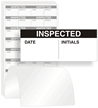 Inspected Calibration Labels, Black On White