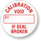 CALIBRATION BY VOID IF SEAL BROKEN